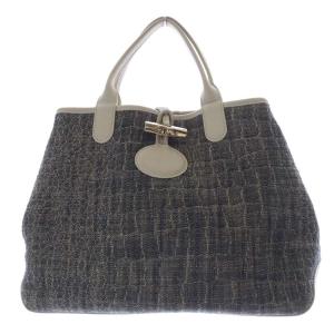 ロゾ リバーシブル トートバッグ ハンドバッグ グレー /SR1