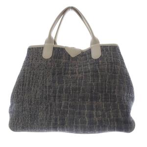Longchamp ロゾ リバーシブル トートバッグ ハンドバッグ グレー /SR1