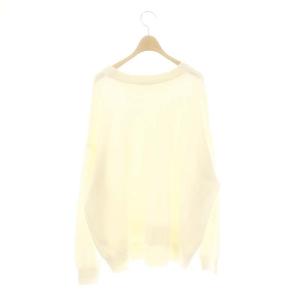 EVERYDAY I LIKE ベーシック ニット セーター 長袖 オフホワイト /DF OS