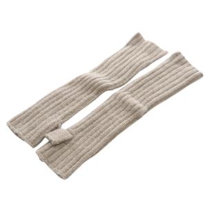ニットアームウォーマー アームカバー 茶色 ブラウン /SR20