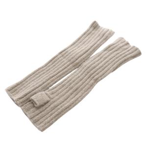 L'Appartement ニットアームウォーマー アームカバー 茶色 ブラウン /SR20