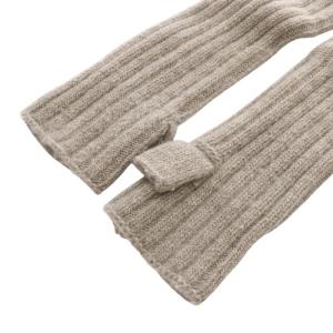L'Appartement ニットアームウォーマー アームカバー 茶色 ブラウン /SR20