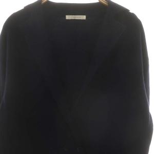 Plage ミラノリブニットジャケット テーラード F 紺 ネイビー /AT OS