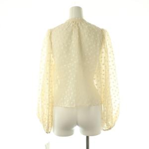 IENA 24AW Mi Trefle シアーギャザーブラウス ロングスリーブ F 生成 /DF OS