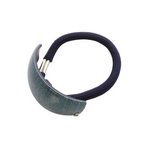 Alexandre De Paris デニムデザイン ポニー ヘアゴム ロゴ 青 ブルー /SR20 SH