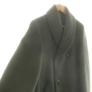 wjk 1870 wo03cメルトンコートダブルコート ウール L ダークグリーン /MI OS SH