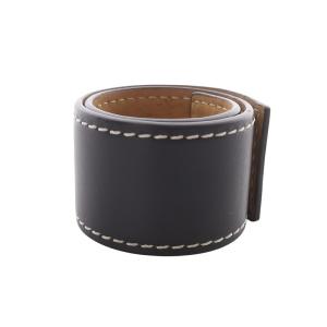 LOEWE スラップ ブレスレット スモール カーフ レザー 黒 ブラック /SR24 SH OH