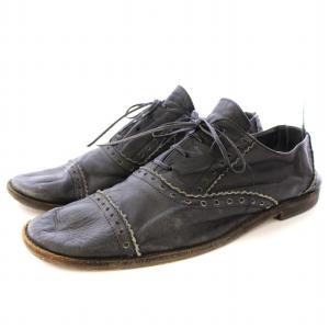 COMME des GARCONS ドレスシューズ ストレートチップ レザー M 黒 ブラック /KU