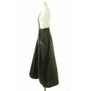 UN3D. ポケットバルーンスカート フレア 36 ダークグリーン /MI OS