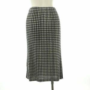 PLEATS PLEASE ISSEY MIYAKE イッセイミヤケ 千鳥格子柄 スカート プリーツ 3 黒 白 /MI OS