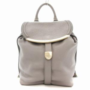 LIZZIE リジー リュックサック デイパック レザー グレー /UO