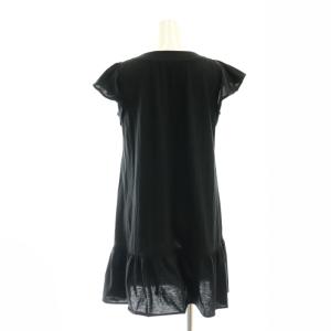 BURBERRY BLUE LABEL ショートスリーブ ワンピース ミニ 半袖 38 黒 ブラック /AT OS