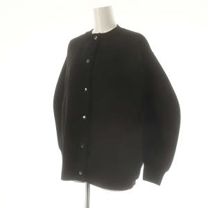 JOURNAL STANDARD 23AWウォッシャブルバナナスリーブカーデ カーディガン ニット クルーネック F 黒 ブラック /AT