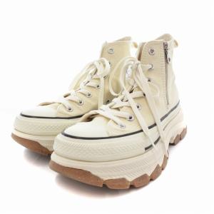 CONVERSE ALL STAR トレックウェーブ ダッドスニーカー シューズ ハイカット キャンバス 24cm ベージュ