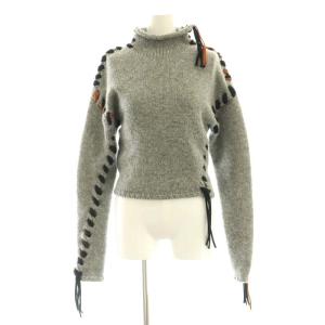 Kerri Lace Up Wool Sweater ニット セーター 長袖 レースアップ S グレー