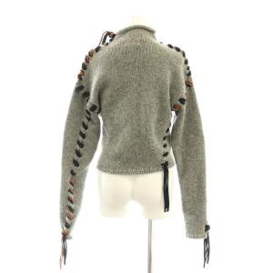 Acne Studios Kerri Lace Up Wool Sweater ニット セーター 長袖 レースアップ S グレー