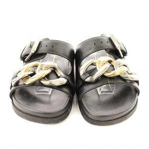 N°21 チェーン シャワーサンダル 37 黒 /MM OF