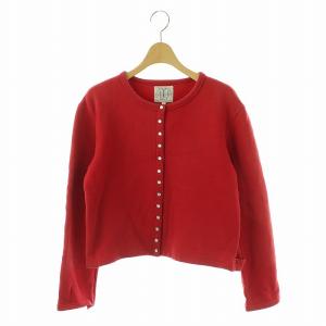 M001 CARDIGAN カーディガンプレッション スウェット 1 レッド /ES OS