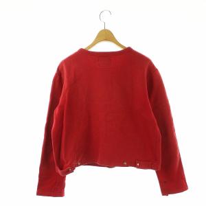 agnes b. M001 CARDIGAN カーディガンプレッション スウェット 1 レッド /ES OS