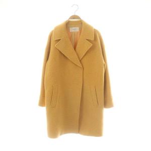ウール アンゴラ コート チェスターコート アウター 38 イエロー /DF OS