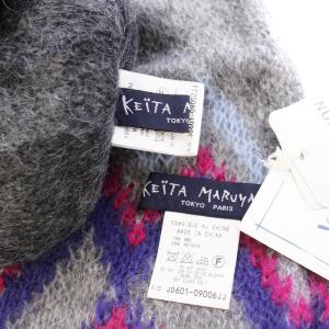 KEITA MARUYAMA 601-09006 601-09002 2点セット マフラー ニット帽 フリンジ ニットキャップ ローゲージ