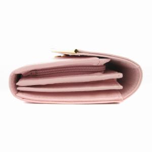 Samantha Thavasa Petit Choice 美品 長財布 ウォレット フラワーモチーフ レザー ピンク /AE