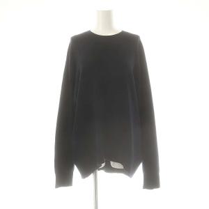 アパルトモン 24AW オーバーサイズウールニット セーター 長袖 ネイビー /ES OS