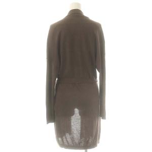 Filo di Seta カシミヤシルク カーディガン ニット ベルト付き 40 茶 /MI OS