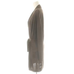 Filo di Seta カシミヤシルク カーディガン ニット ベルト付き 40 茶 /MI OS