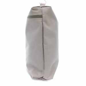 Longchamp ル プリアージュ Le Pliage ハンドバッグ レザーハンドル ナイロン グレー /JS