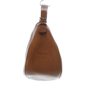 PRADA レザー ワンハンドルバッグ ブラウン