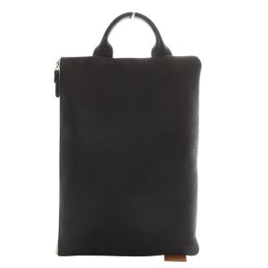 pocket bag big ハンドバッグ ワンハンドル カーフレザー ブラック /YO5 SH