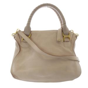 Chloe マーシー 2WAY ハンドバッグ ピンクべージュ