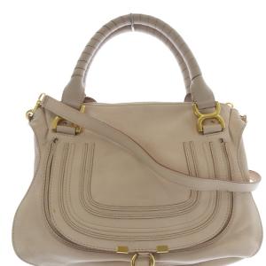 Chloe マーシー 2WAY ハンドバッグ ピンクべージュ