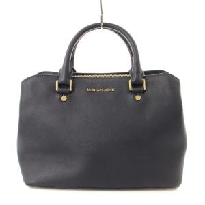 ラージサッチェル ハンドバッグ ショルダーバッグ 2WAY 紺 30S6GS7S3L-001 /MM OF