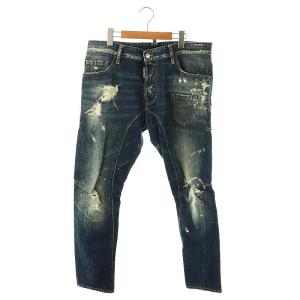 Tidy Biker Jean デニムパンツ ジーンズ ボタンフライ 50 ネイビー S74LA0787