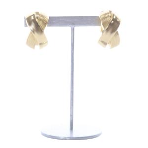 クロスデザイン イヤリング ゴールド色 /SR23 OH