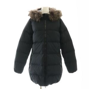 KAPPA ダウンコート ダウンジャケット アウター フード 42 ブラック /DF OS