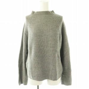 ウールボトルネックニット セーター 長袖 2 グレー /ES OS