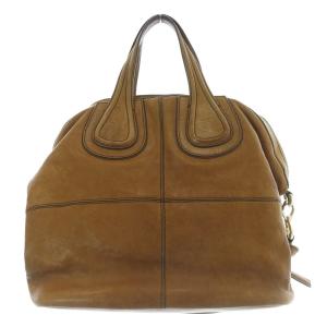 GIVENCHY ナイチンゲール レザー 2way ハンドバッグ ショルダーバッグ 茶色 ブラウン /SR21