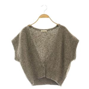23AW OLIVETTE ニットベスト Vネック グレー /DF OS