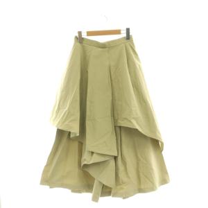 ウェザークロスランダムフレアスカートパンツ 36 ピスタチオグリーン /DF OS