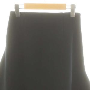ENFOLD 22SS ボンディングカーブスカート フレア 36 黒 /MI OS