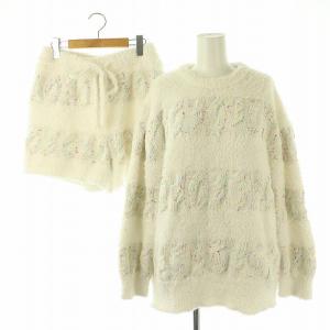 23AW 15th カラースプレー×ジェラート2ボーダーセットアップ ルームウェア セーター ショートパンツ