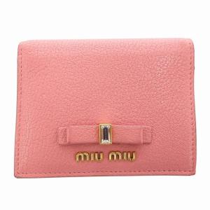 財布 二つ折り ハート柄 レザー ピンク（2022/07/07買取