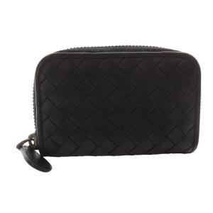 BOTTEGA VENETA レザー イントレチャート コインケース 小銭入れ 黒 ブラック /SR28