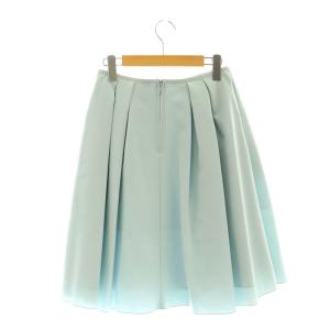 FOXEY NEW YORK ティーカップスカート 膝丈 フレア 38 ミントブルー 39416 /DO OS