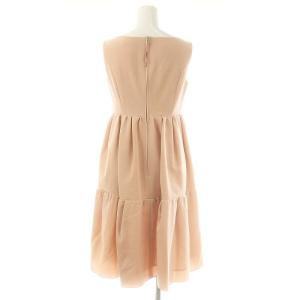 FOXEY NEW YORK モダンエンパイアドレス ワンピース ひざ丈 ノースリーブ 38 ピンク 38330 /DF OS