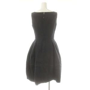FOXEY NEW YORK デニムバロン ワンピース ひざ丈 38 ネイビー 41682 /DF OS