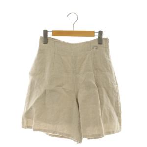 39632 リネン ショートパンツ 38 生成り